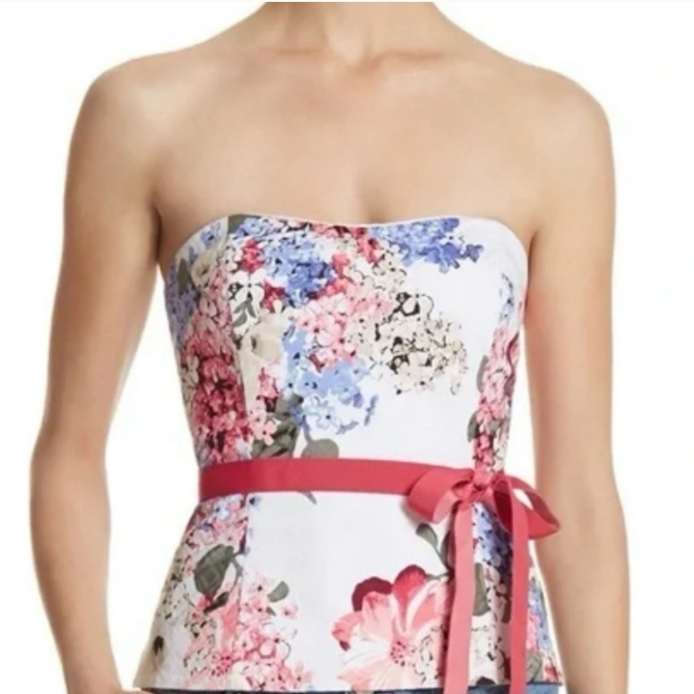 Floral whbm bustier size 2